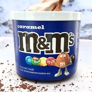 🆕40+Hrs M&M Caramel 3 Wick Candle with Soy and Natural Essential Oils